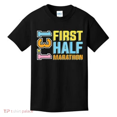 First Half Marathon 131 Trail Runner Training Half Marathon Kids T-Shirt