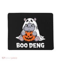 Funny Halloween Moo Deng Baby Hippo Boo Deng Ghost Costume Mousepad thumb 0