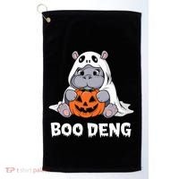 Funny Halloween Moo Deng Baby Hippo Boo Deng Ghost Costume Golf Towel thumb 0
