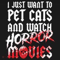 Cats Horror Movie Fan Halloween Horror Cat Lover Gifts T-Shirt thumb 7