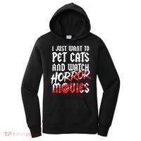 Cats Horror Movie Fan Halloween Horror Cat Lover Gifts Women's Hoodie thumb 0