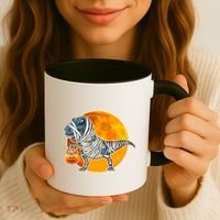 Funny Halloween Mummy TRex Coffee Mug thumb 3