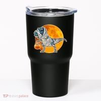 Funny Halloween Mummy TRex Tumbler thumb 0