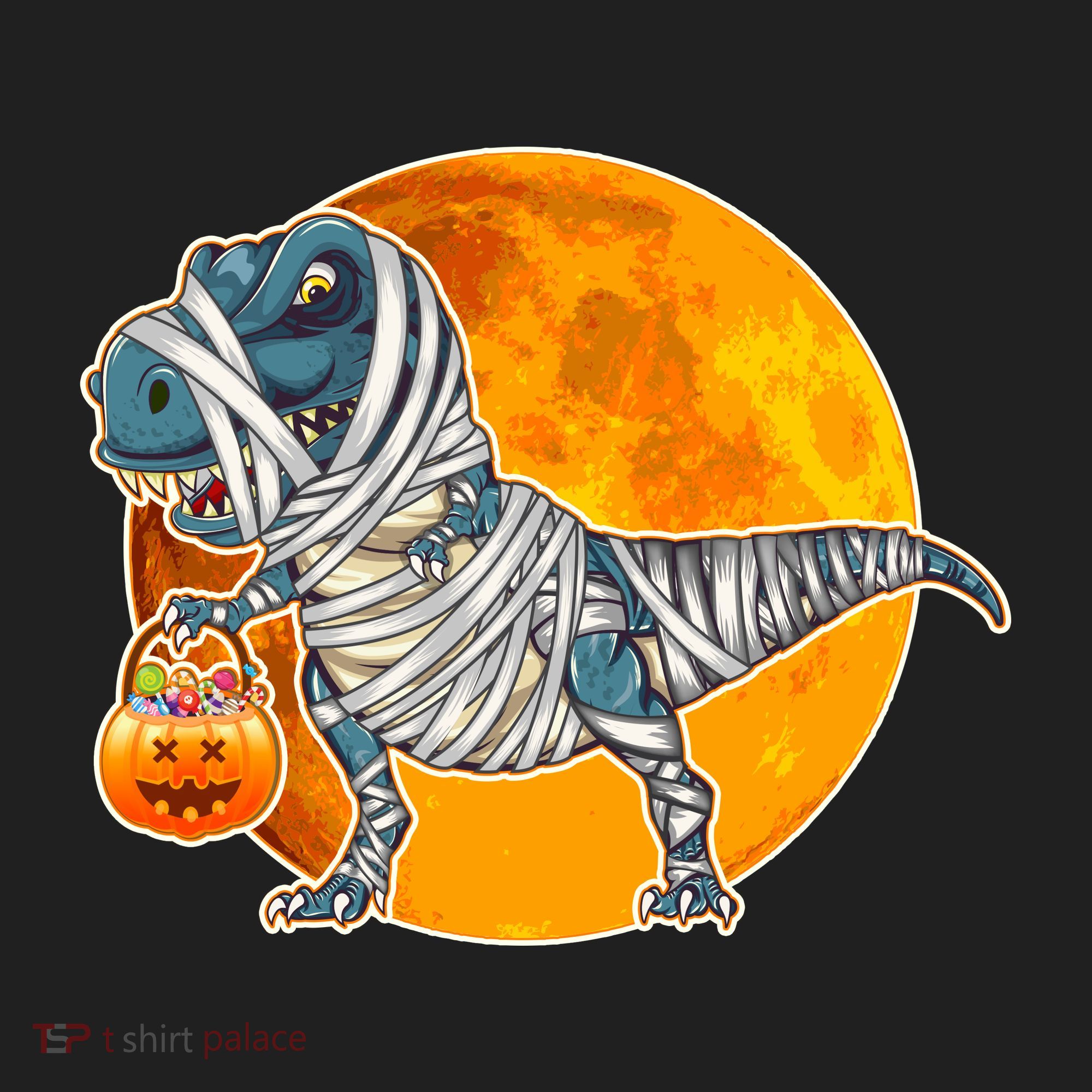 Funny Halloween Mummy TRex Tumbler