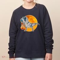 Funny Halloween Mummy TRex Women's Sweatshirt thumb 0