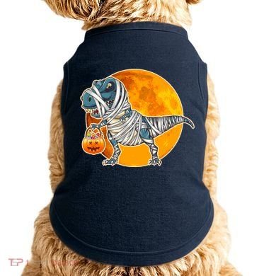 Funny Halloween Mummy TRex Doggie Tank