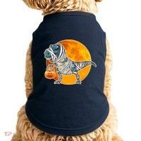 Funny Halloween Mummy TRex Doggie Tank thumb 0
