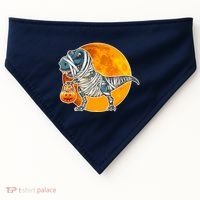 Funny Halloween Mummy TRex USA-Made Doggie Bandana thumb 0