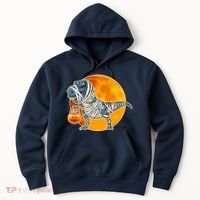 Funny Halloween Mummy TRex Hoodie thumb 0