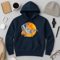 Funny Halloween Mummy TRex Hoodie thumb 3