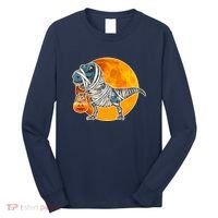 Funny Halloween Mummy TRex Long Sleeve Shirt thumb 0