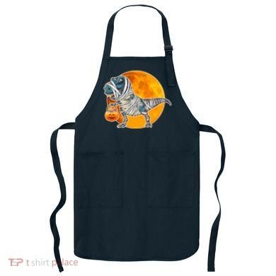 Funny Halloween Mummy TRex Apron