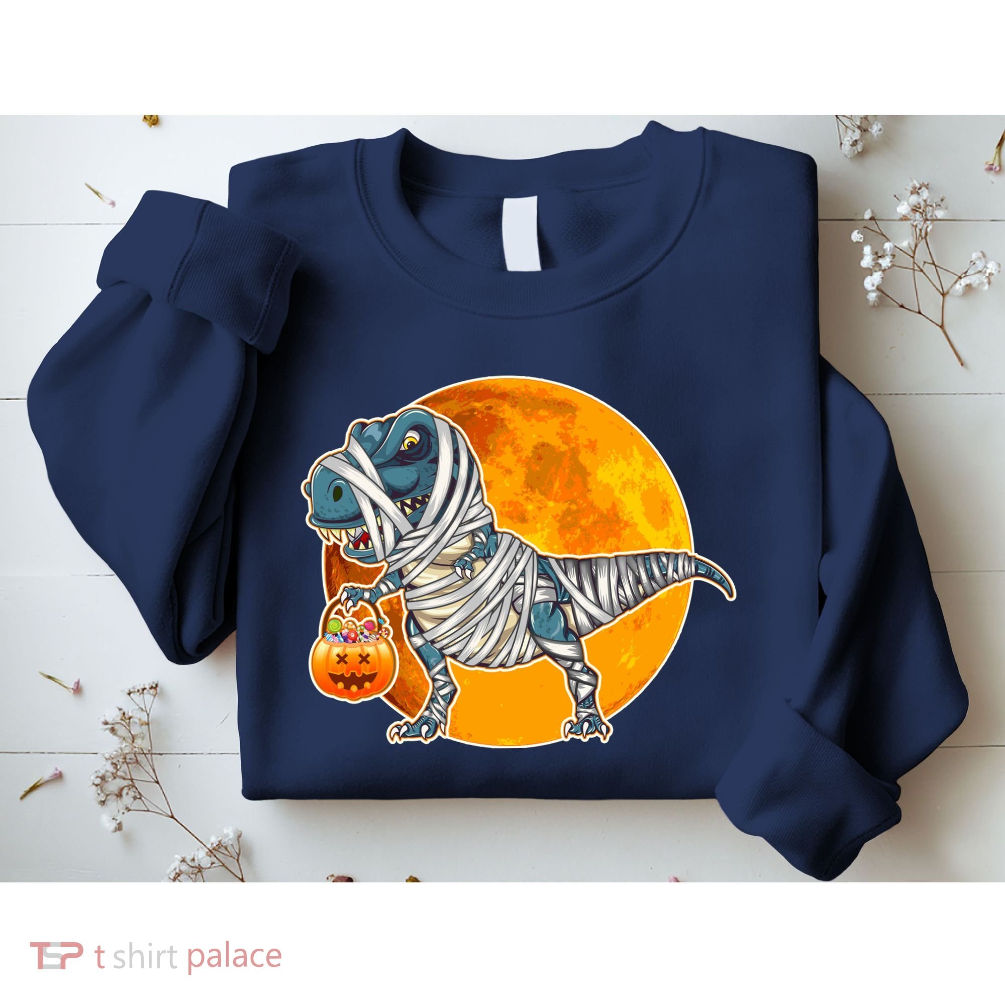 Funny Halloween Mummy TRex Sweatshirt