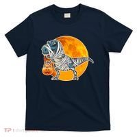 Funny Halloween Mummy TRex T-Shirt thumb 0