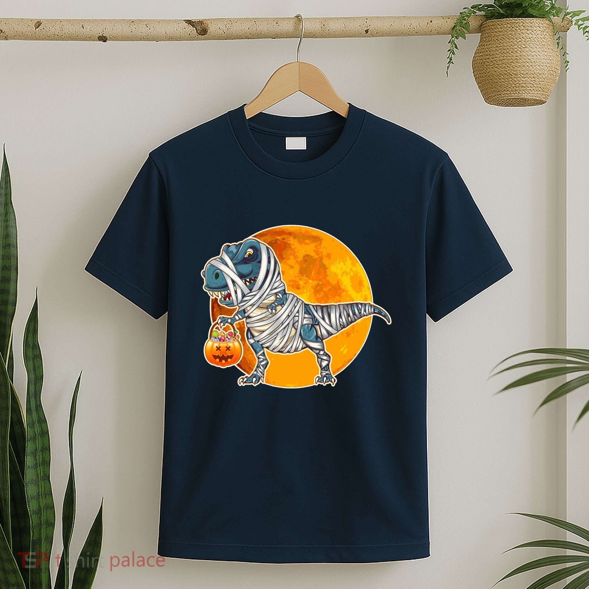 Funny Halloween Mummy TRex T-Shirt