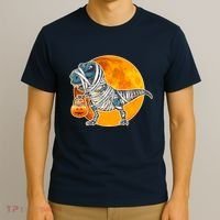 Funny Halloween Mummy TRex T-Shirt thumb 3