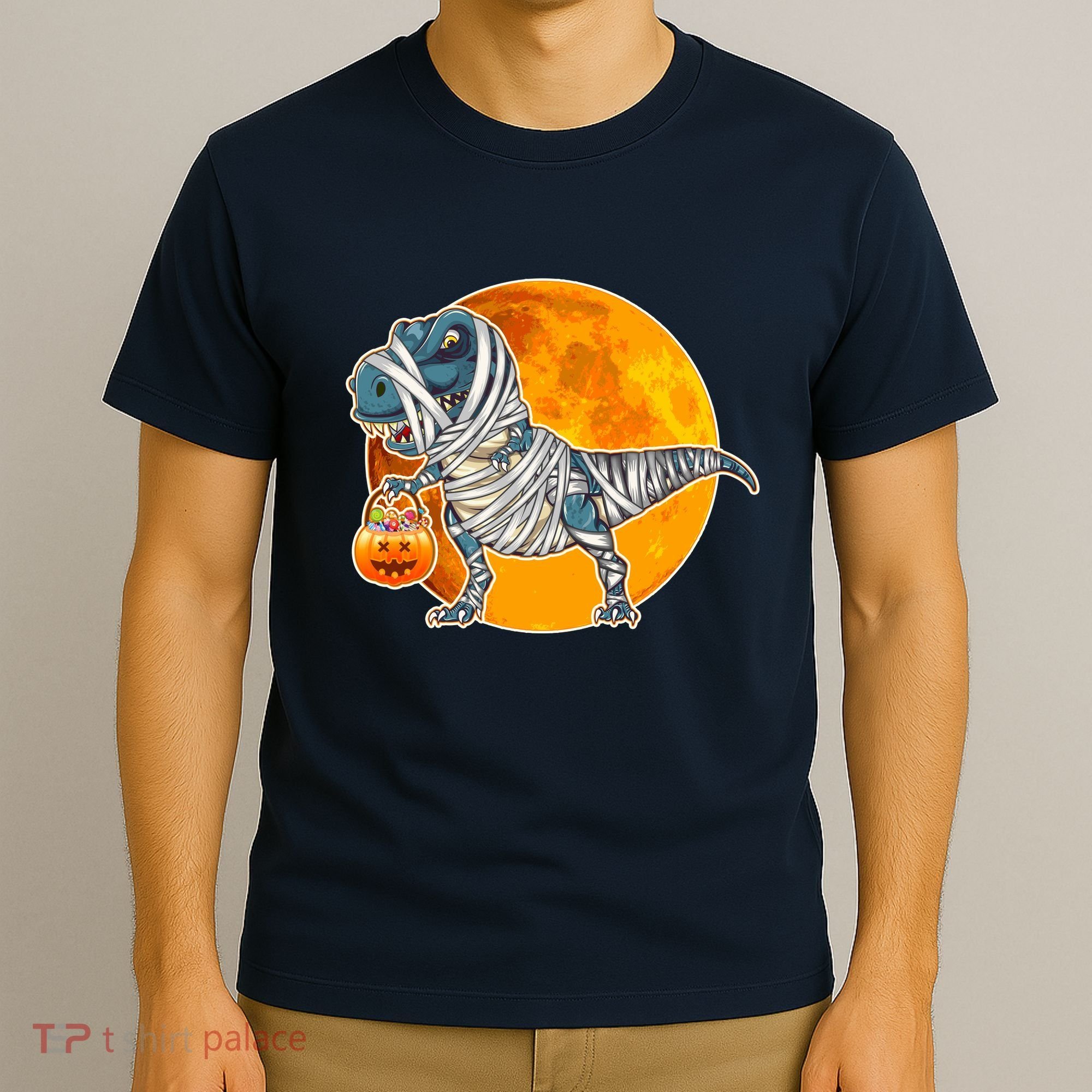 Funny Halloween Mummy TRex T-Shirt