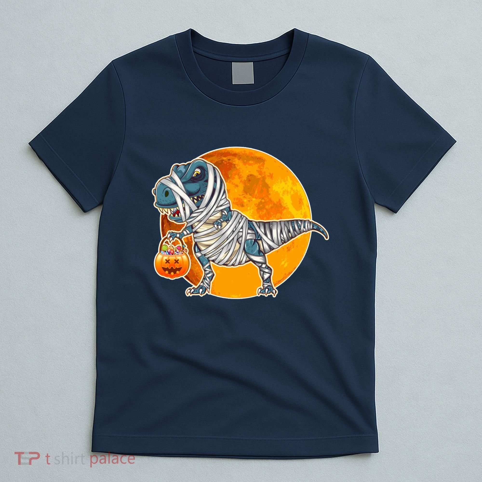 Funny Halloween Mummy TRex T-Shirt