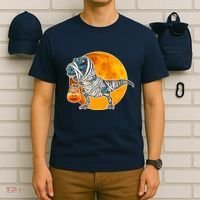 Funny Halloween Mummy TRex T-Shirt thumb 6