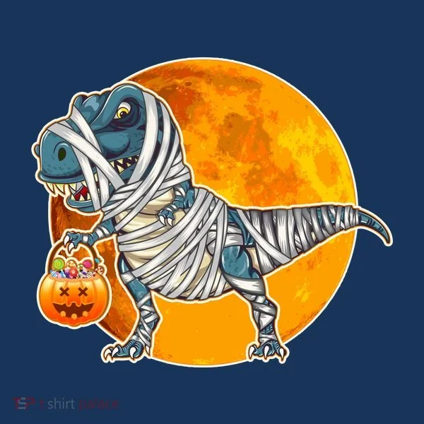 Funny Halloween Mummy TRex Bucket Hat