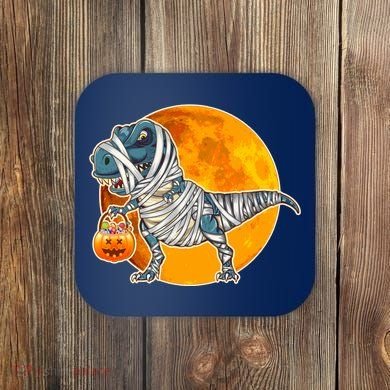Funny Halloween Mummy TRex Coaster