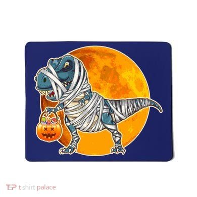 Funny Halloween Mummy TRex Mousepad