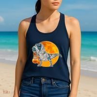 Funny Halloween Mummy TRex Women's Tank Top thumb 2
