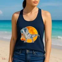Funny Halloween Mummy TRex Women's Tank Top thumb 2