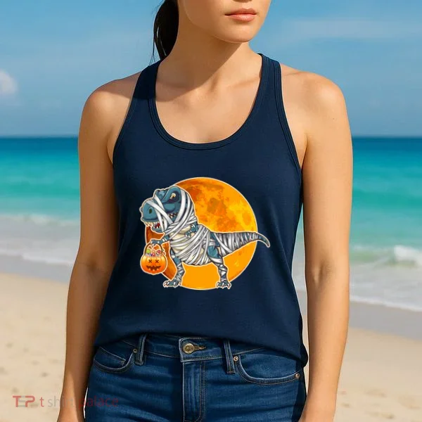Funny Halloween Mummy TRex Women's Tank Top