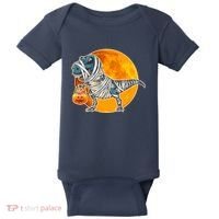 Funny Halloween Mummy TRex Baby Bodysuit thumb 0