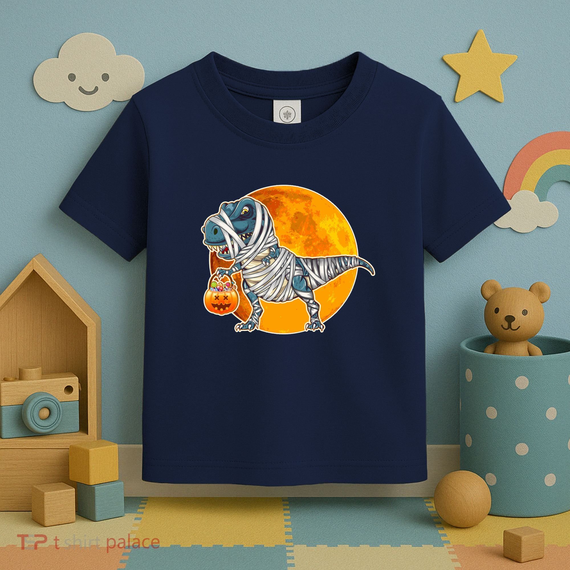 Funny Halloween Mummy TRex Toddler T-Shirt