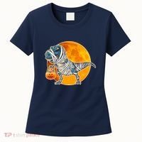 Funny Halloween Mummy TRex Women's T-Shirt thumb 0