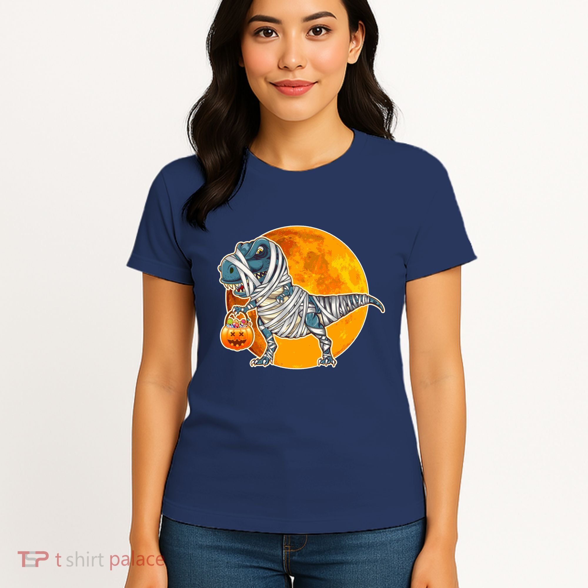 Funny Halloween Mummy TRex Women's T-Shirt