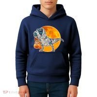 Funny Halloween Mummy TRex Kids Hoodie thumb 4