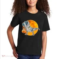 Funny Halloween Mummy TRex Kids T-Shirt thumb 2
