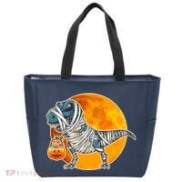 Funny Halloween Mummy TRex Tote Bag thumb 0