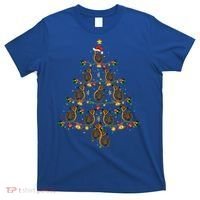 French Horn Music Lover Xmas Gift French Horn Christmas Tree Great Gift T-Shirt thumb 0