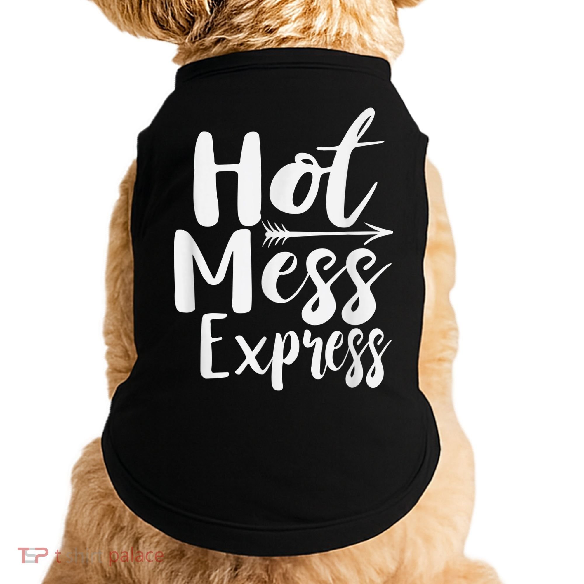 Funny Hot Mess Express Life Status Doggie Tank