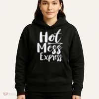 Funny Hot Mess Express Life Status Hoodie thumb 5