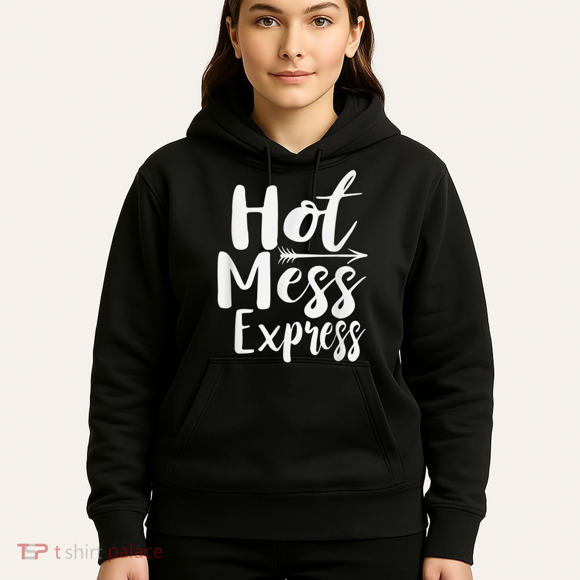 Funny Hot Mess Express Life Status Hoodie