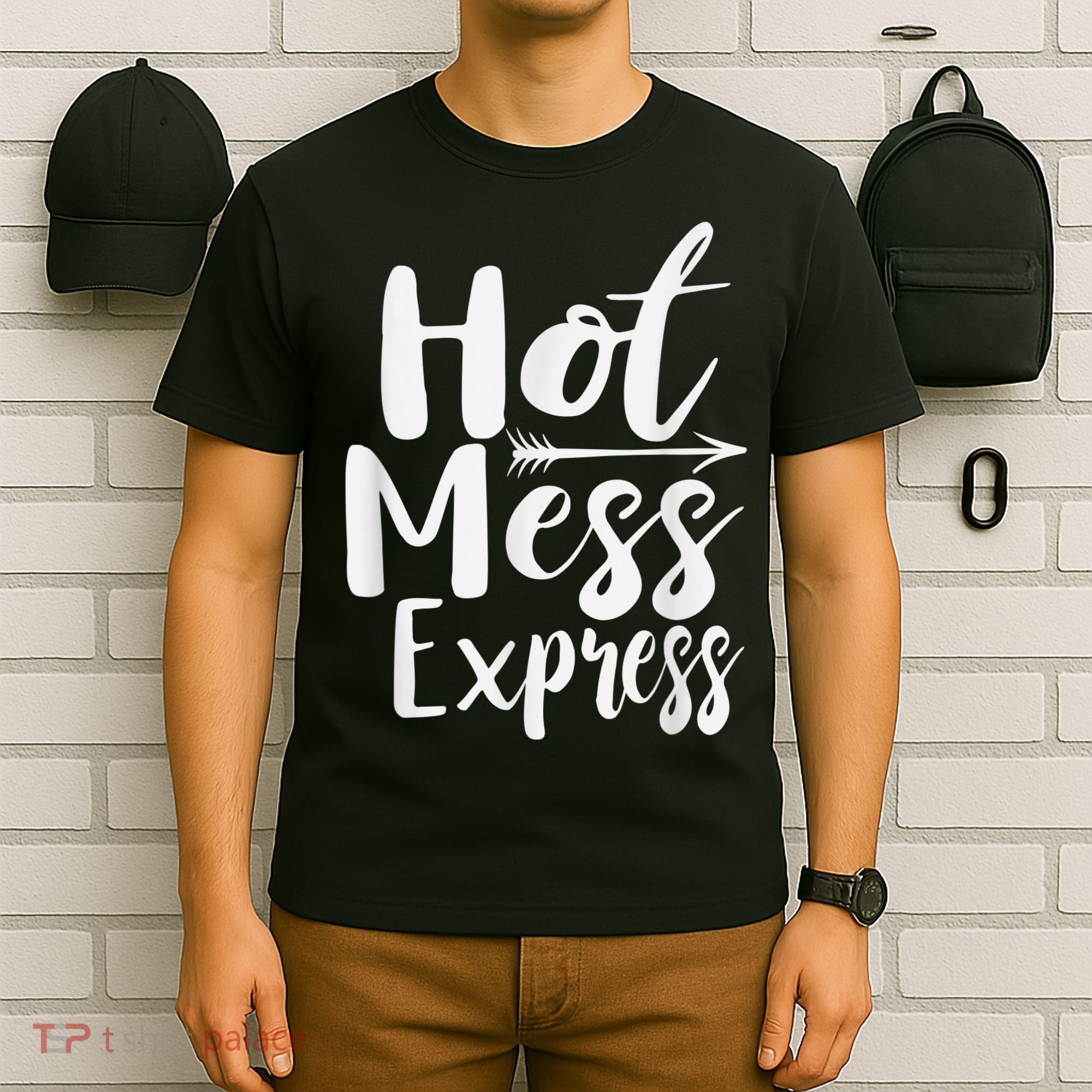 Funny Hot Mess Express Life Status T-Shirt