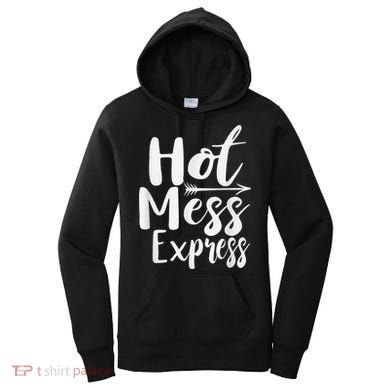 Funny Hot Mess Express Life Status Women's Hoodie