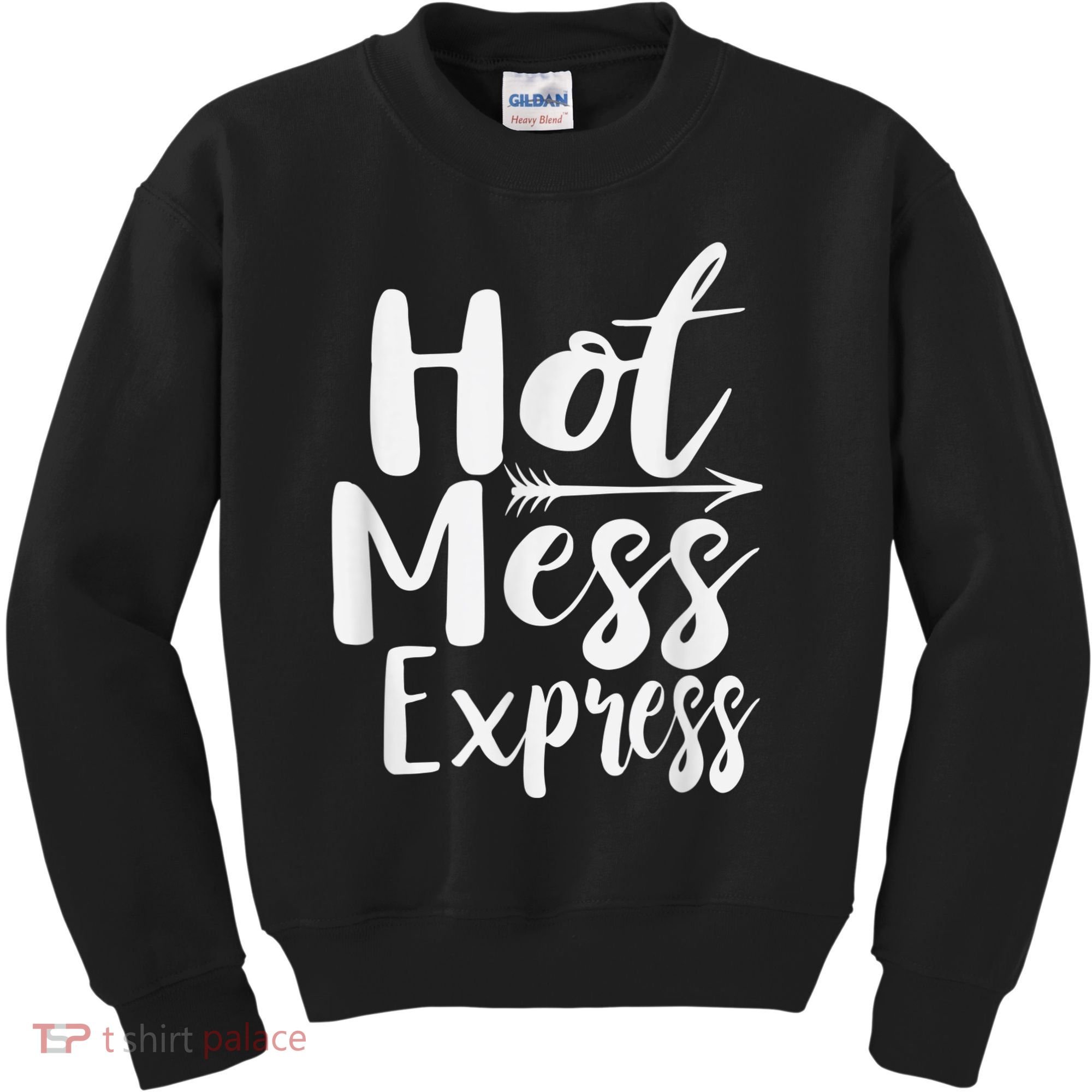 Funny Hot Mess Express Life Status Kids Sweatshirt