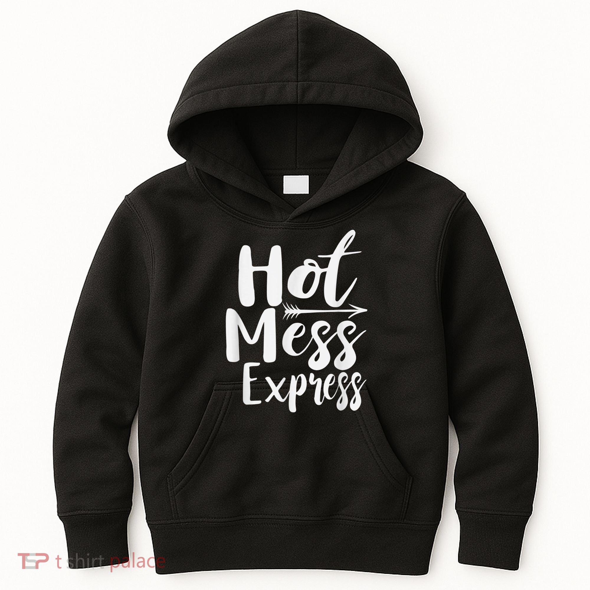 Funny Hot Mess Express Life Status Kids Hoodie