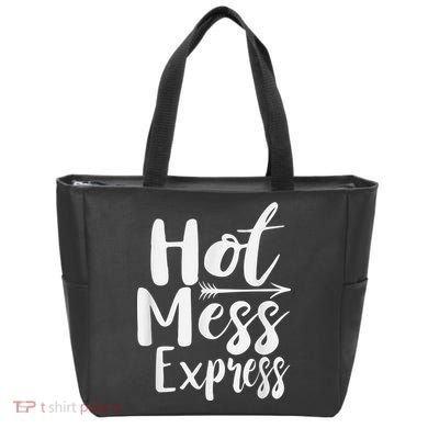 Funny Hot Mess Express Life Status Tote Bag