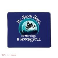 Funny Halloween My Broom Broke So Now I Ride A Motorcycle Mousepad thumb 0