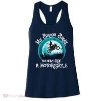 Funny Halloween My Broom Broke So Now I Ride A Motorcycle Women's Tank Top thumb 0