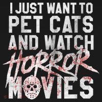 Funny Horror Movie Fan Halloween Cat Lover Gift Women's Hoodie thumb 2