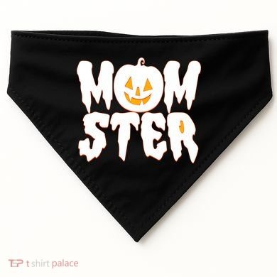 Funny Halloween Momster Monster USA-Made Doggie Bandana