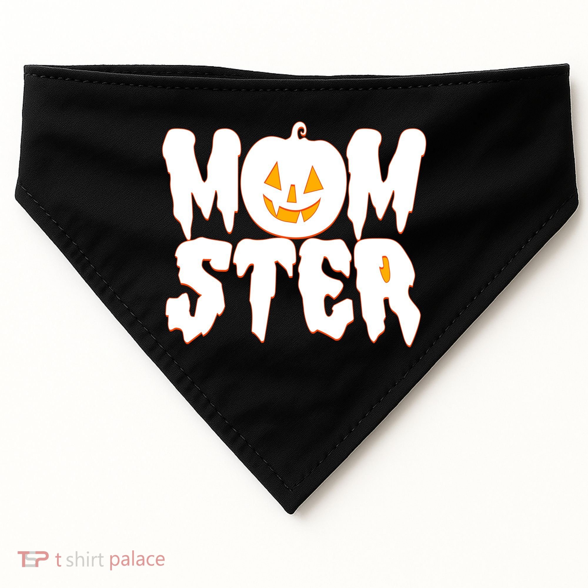 Funny Halloween Momster Monster USA-Made Doggie Bandana